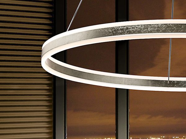 HELIA- LAMPARA LED PLATA 100D