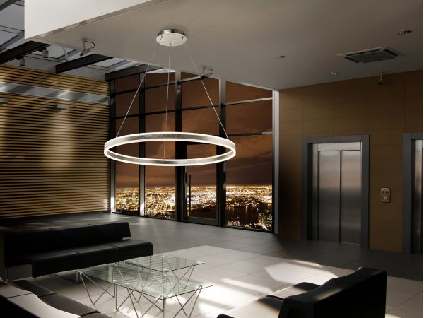 HELIA- LAMPARA LED PLATA 100D