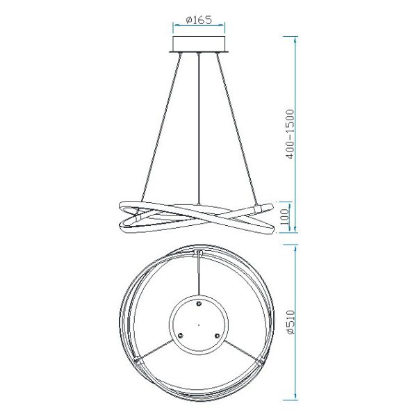 INFINITY FORJA Lámpara LED LED 42W 2800K 3400 LMS