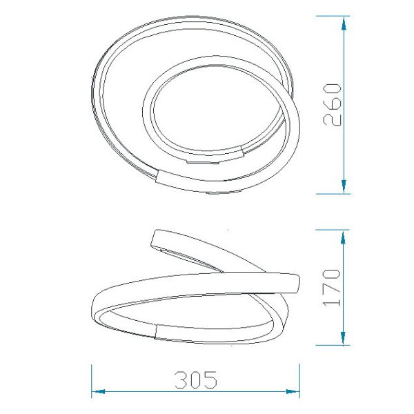 INFINITY FORJA Sobremesa LED LED 12W 2800K 1000 LMS