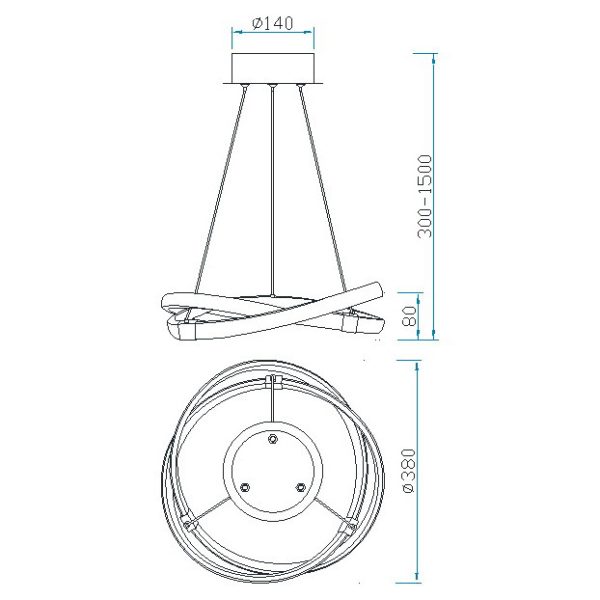 INFINITY FORJA Lámpara LED LED 30W 2800K 2500 LMS