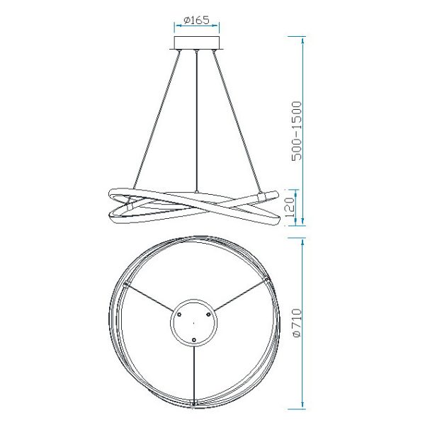 INFINITY FORJA Lámpara LED Dimable LED 60W 2800K 4500 LMS