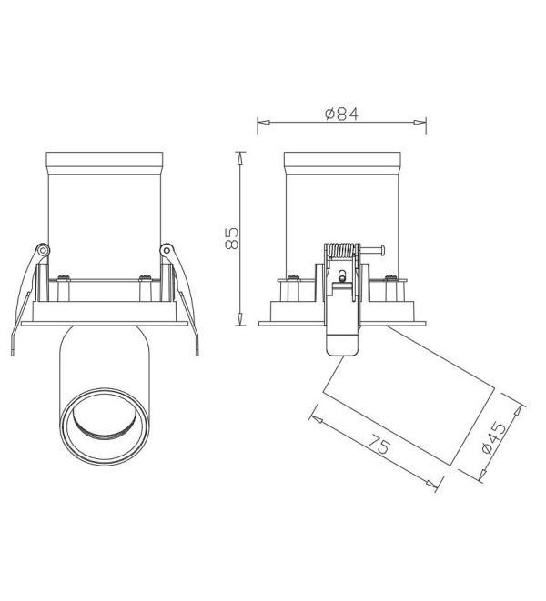 GARDA Empotrable LED LED 7W 4000K 630 LMS