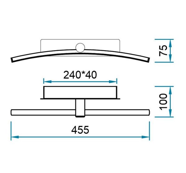 JERI Aplique LED LED 8W 3000K 421 LMS