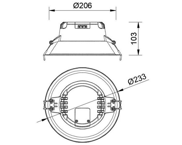 MEDANO Empotrable LED LED 21W 3000K 1900 LMS