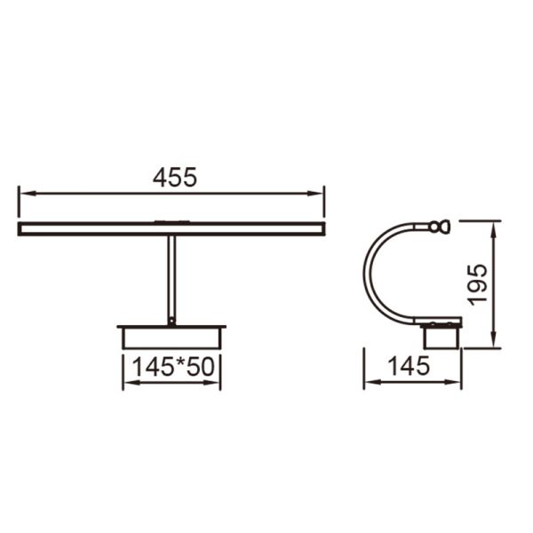 PARACURU Aplique LED LED 8W 3000K 619 LMS