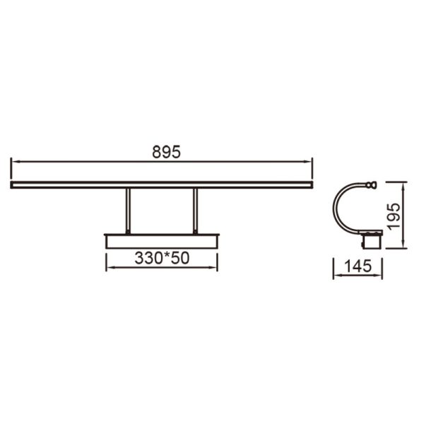 PARACURU Aplique LED LED 18W 3000K 1257 LMS