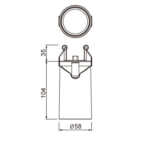 SAL BLANCO FOCO EMPOTRAR 1L GU10 1 x GU10 (No Incl.)