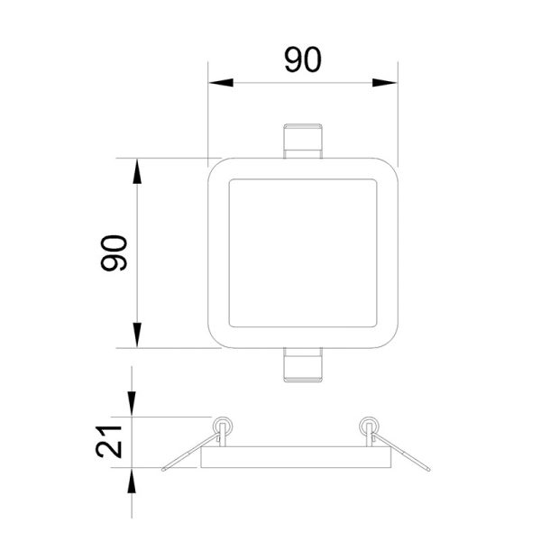 SAONA Empotrable LED LED 6W 4000K 540 LMS