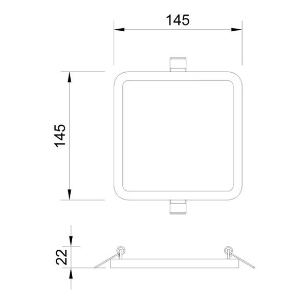 SAONA Empotrable LED LED 12W 4000K 1080 LMS