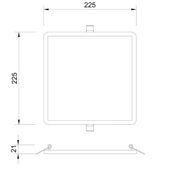 SAONA Empotrable LED LED 24W 4000K 2200 LMS