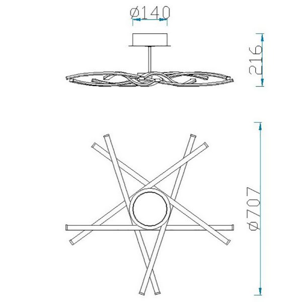 AIRE LED Plafón LED LED 42W 3000K 3700 LMS