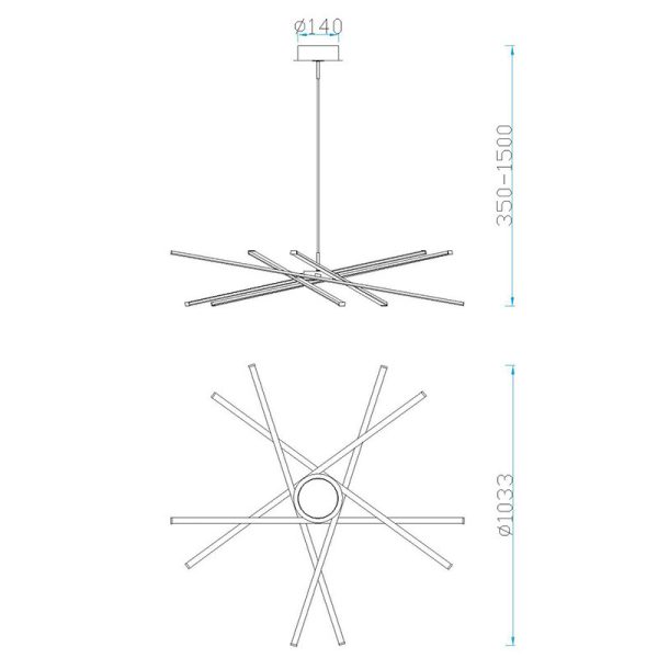 STAR LED Lámpara LED Dimable LED 60W 3000K 4800 LMS