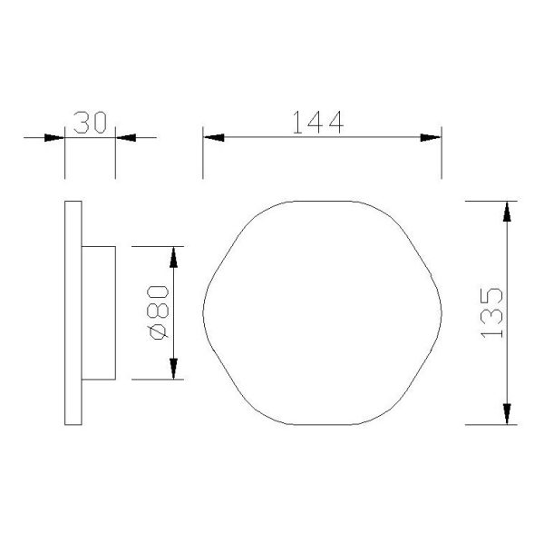 BORA BORA Aplique LED LED 6W 3000K 540 LMS