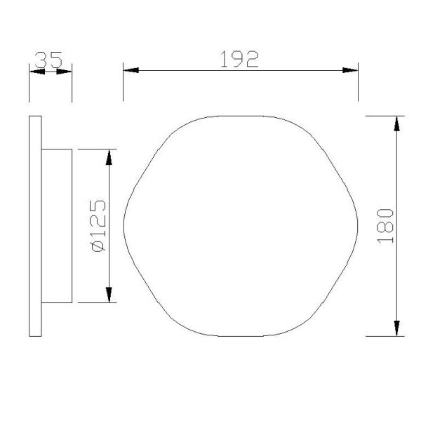 BORA BORA Aplique LED LED 12W 3000K 1080 LMS