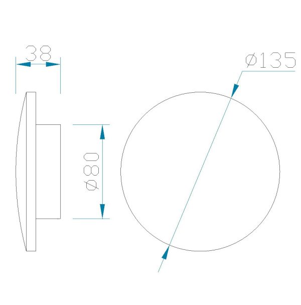 BORA BORA Aplique LED LED 6W 3000K 540 LMS