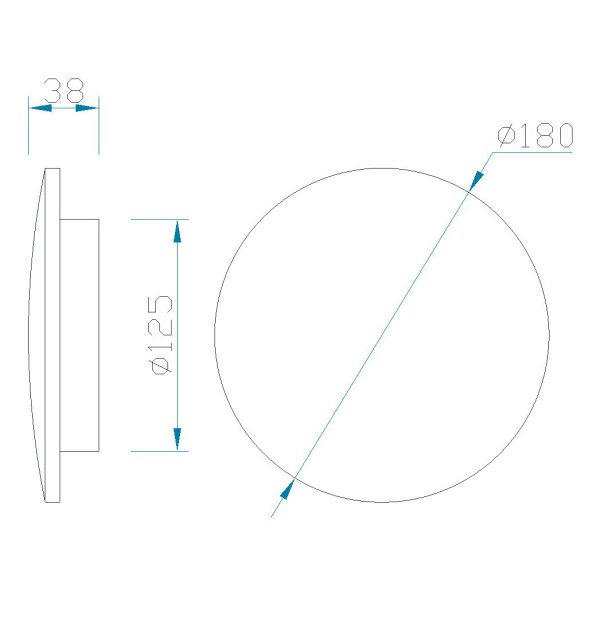 BORA BORA Aplique LED LED 12W 3000K 1080 LMS