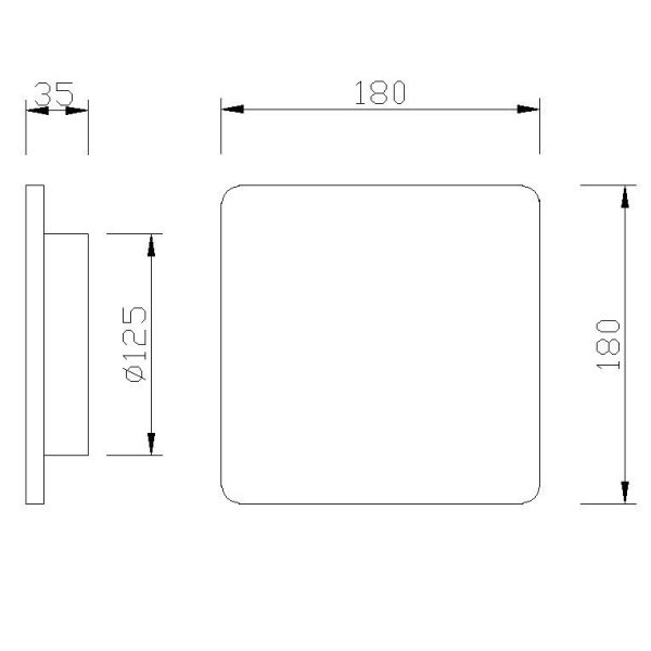 BORA BORA Aplique LED LED 12W 3000K 1080 LMS