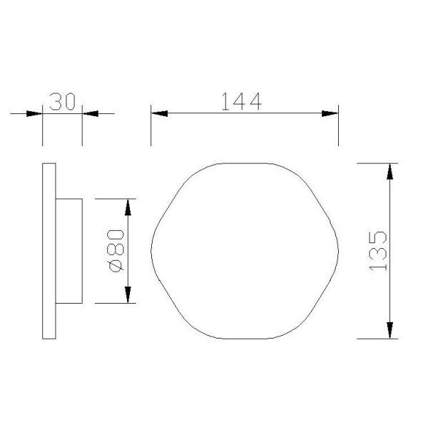 BORA BORA Aplique LED LED 6W 3000K 540 LMS