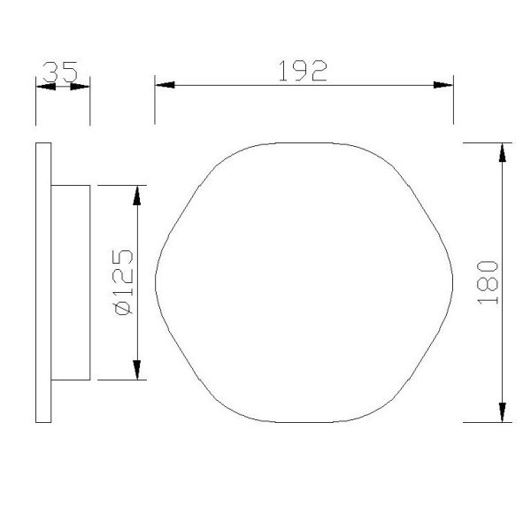 BORA BORA Aplique LED LED 12W 3000K 1080 LMS