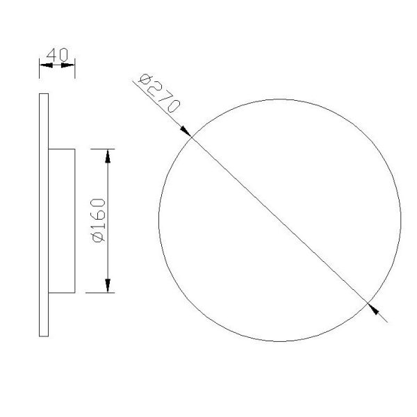 BORA BORA Aplique LED LED 16W 3000K 1350 LMS