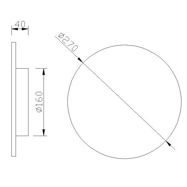 BORA BORA Aplique LED LED 16W 3000K 1350 LMS