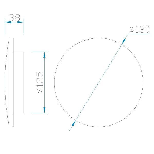 BORA BORA Aplique LED LED 12W 3000K 1080 LMS