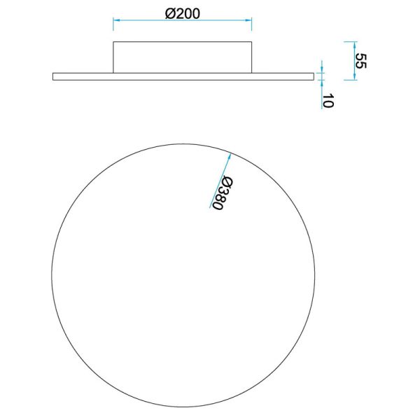 BORA BORA Plafón/Aplique LED LED 30W 3000K 2400 LMS