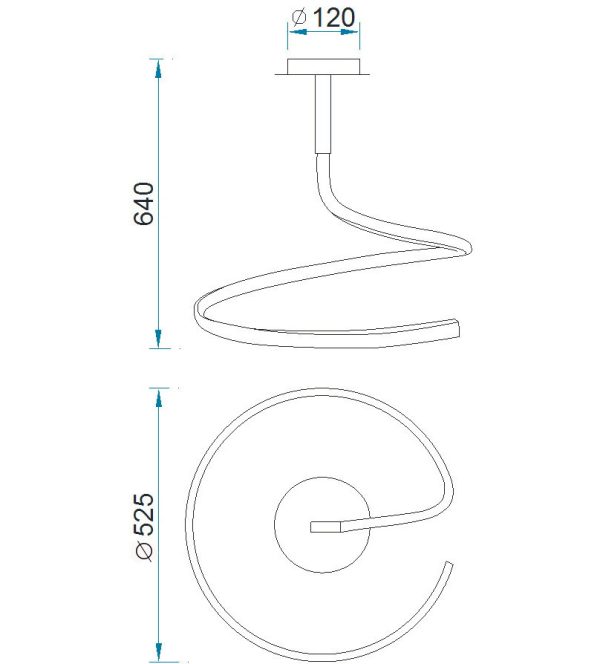 NUR FORJA Lámpara LED LED 30W 2800K 2400 LMS