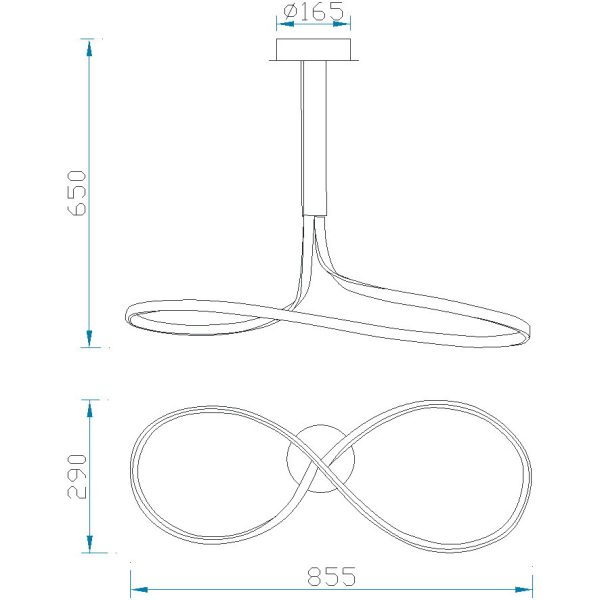 NUR FORJA Lámpara LED Dimable LED 40W 2800K 3200 LMS