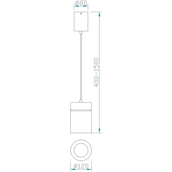 ARUBA Colgante Grande 1 x E27 (No Incl.)