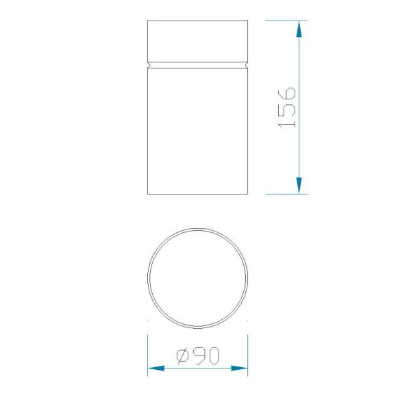 ARUBA Foco Superficie Pequeño 1 x E27 (No Incl.)