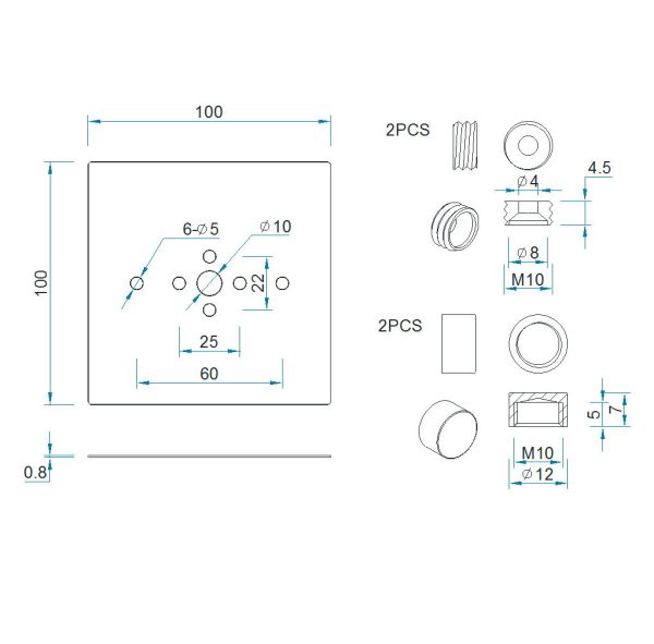 BAHIA Placa kit para 5234/5236