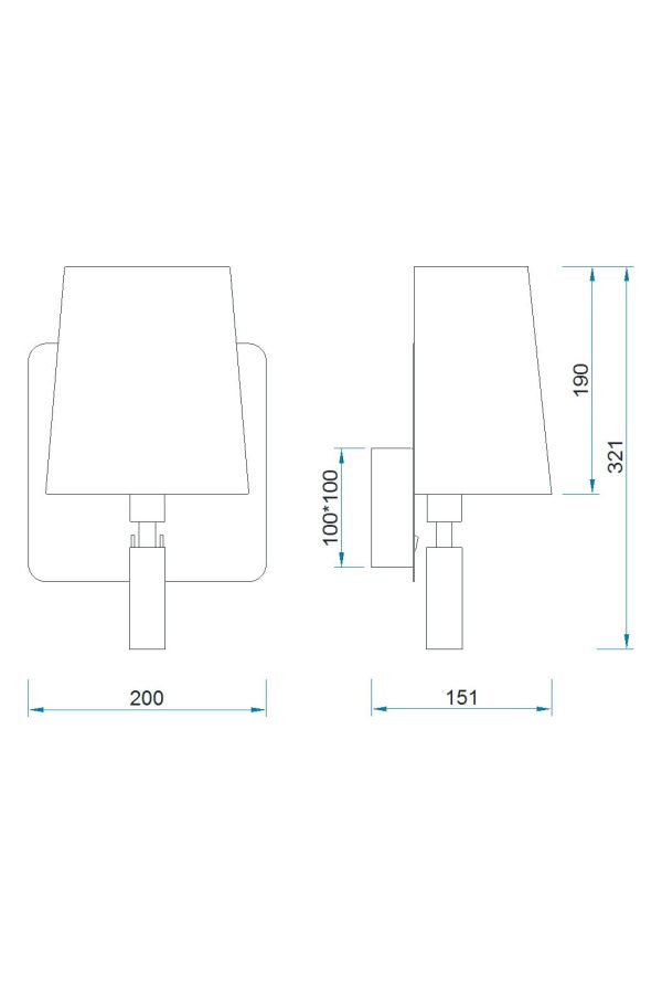 BAHIA ***DES***Aplique + LED Reader LED 3W 4000K 200 LMS