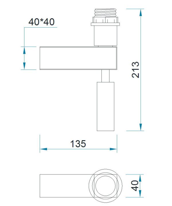 BAHIA Aplique (Solo Cuerpo) LED 3W 4000K 200 LMS