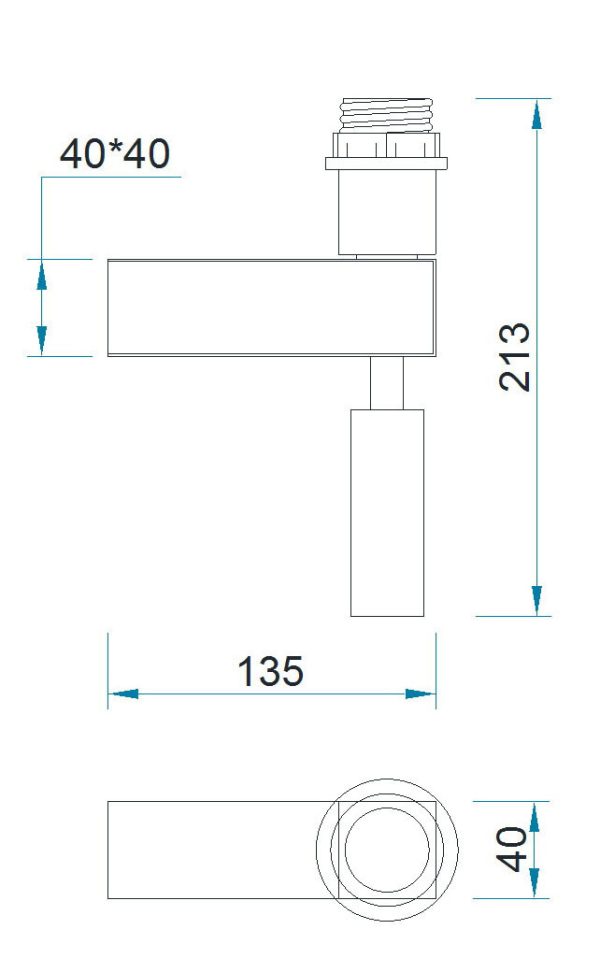 BAHIA Aplique (Solo Cuerpo) LED 3W 4000K 200 LMS