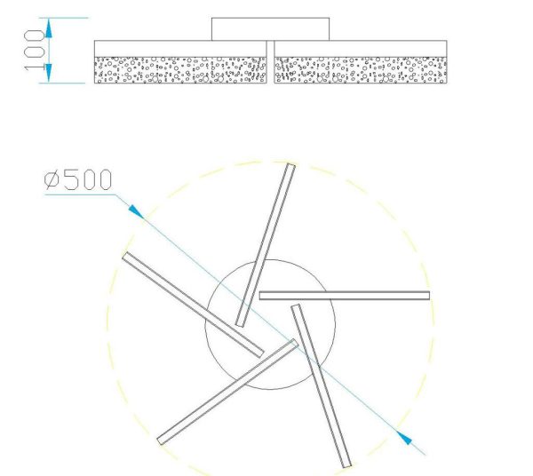 BURBUJA Plafón LED LED 30W 4000K 1200 LMS