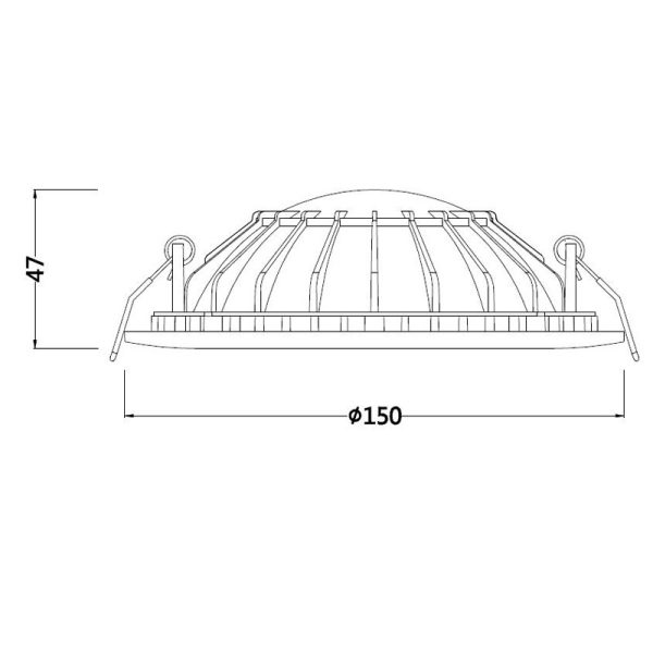 CABRERA Empotrable LED LED 12W 3000K 1080 LMS