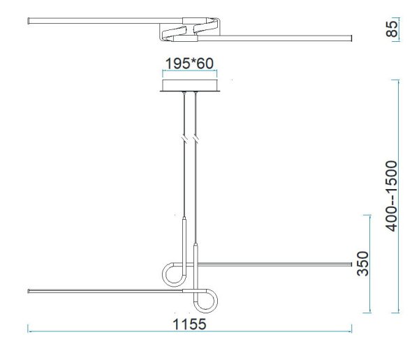 CINTO CROMO Lámpara LED LED 24W 3000K 1950 LMS