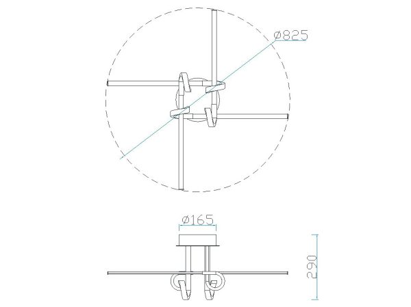 CINTO CROMO Plafón LED LED 28W 3000K 2250 LMS