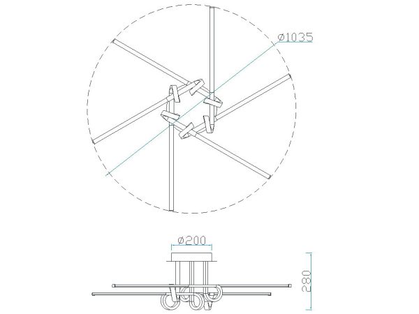 CINTO CUERO SATINADO Plafón LED LED 42W 3000K 3360 LMS