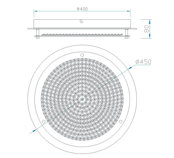 CRYSTAL LED MIRROR Plafón LED LED 21W 4000K 2100 LMS