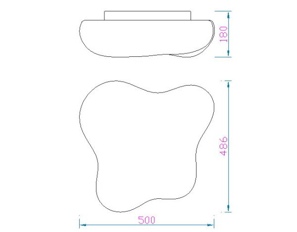 EOS Plafón IP44 4 x E27 (No Incl.)