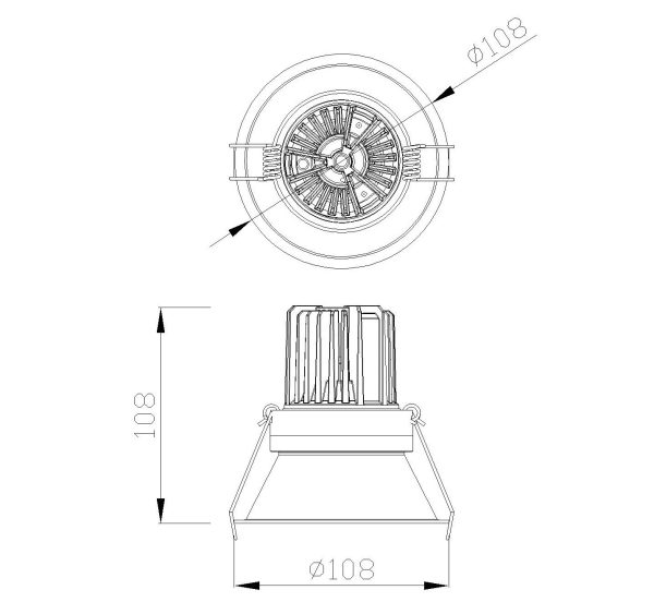 FORMENTERA Foco Empotrable LED LED 12W 3000K 1040 LMS