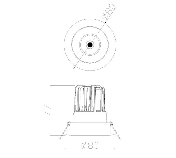 FORMENTERA Foco Empotrable LED LED 7W 3000K 610 LMS