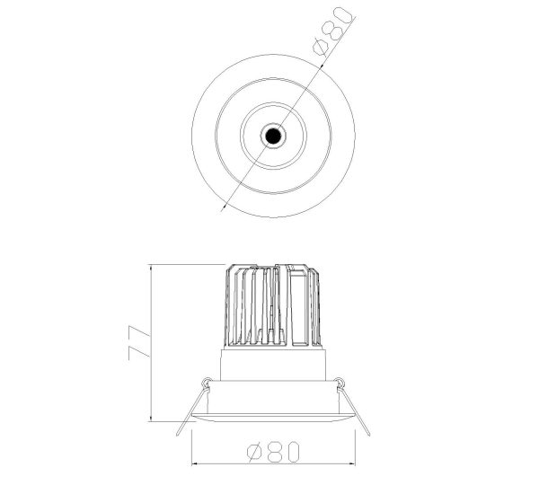 FORMENTERA Foco Empotrable LED LED 7W 4000K 650 LMS