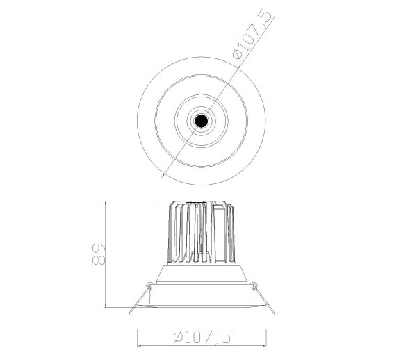 FORMENTERA Foco Empotrable LED LED 12W 3000K 1040 LMS