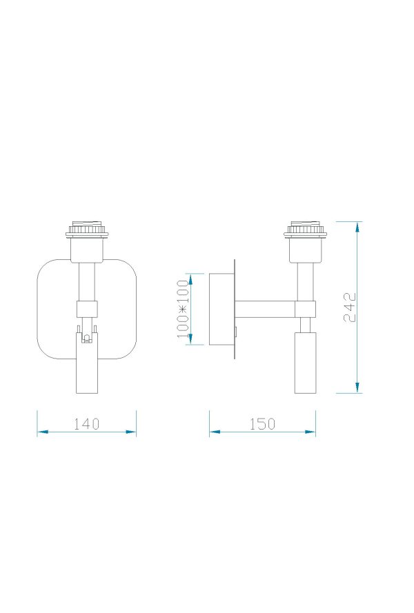 HABANA Aplique (Solo Cuerpo) LED 3W 4000K 200 LMS