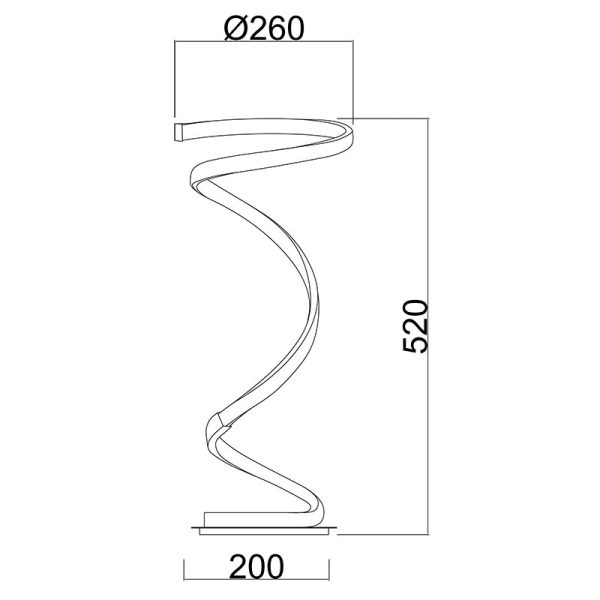 HELIX Sobremesa LED 20W 3000K LED 20W 3000K 1600 LMS