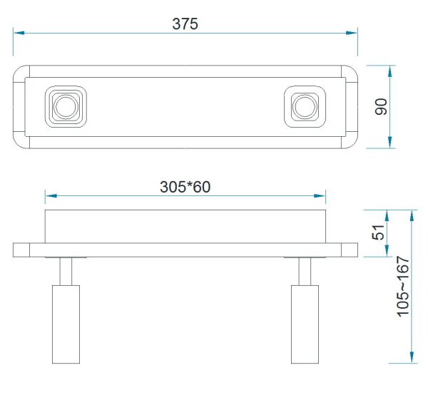 IBIZA Plafón LED LED 20W 4000K 1500 LMS